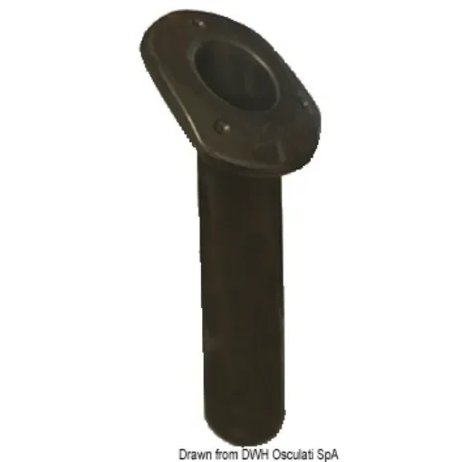 Osculati - UV-stabilized polyp. rod holder oval black 240mm - 41.164.05 product image