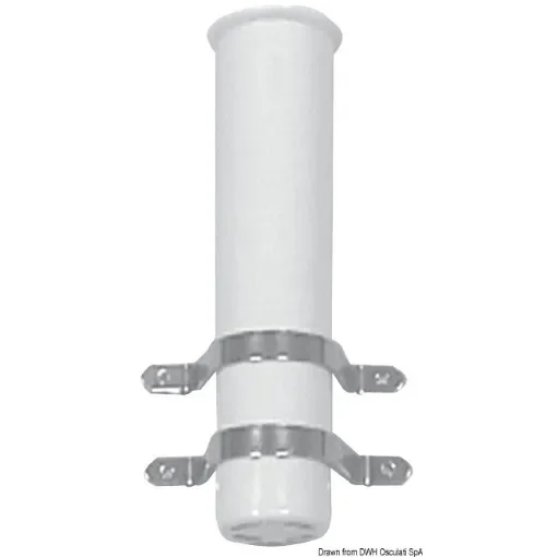Fishing rod holder for bulkhead mounting, with U bolts. product image