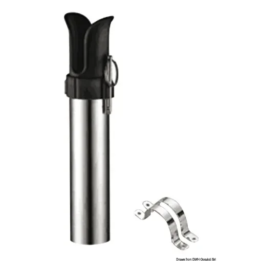 Fishing rod holder for bulkhead mounting with pull-out pin product image