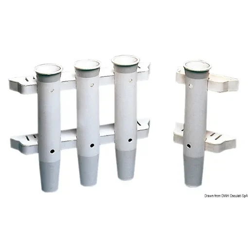Osculati - Rod holder bulkhead mounting white nylon 3 rods - 41.171.00 product image