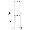 Osculati - Stanchion AISI 316 ORC complying model 625 mm - 41.176.12 product image