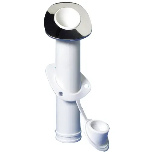 Osculati - Recess-fit fishing rod holder with stainless steel flange, 60&amp;#176; slope - 41.211.40 product image