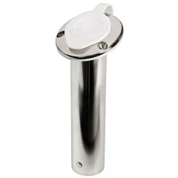 Osculati - Rod holder 75&amp;#176; AISI 316 w/white cap - 41.211.55 product image
