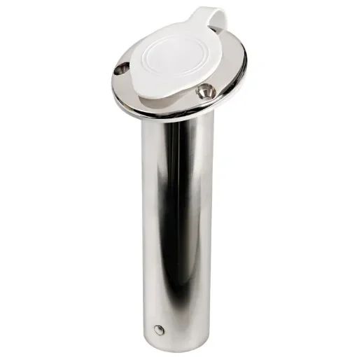 Osculati - Rod holder 75&amp;#176; AISI 316 w/white cap - 41.211.55 product image