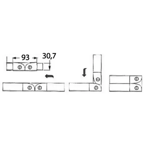 Osculati - Opening hinge AISI316 35x2 mm - 41.320.35 product image