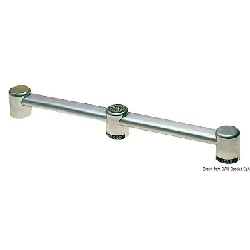 Osculati - Aluminium oval  handrail central for pipe 40x20mm - 41.609.00 product image