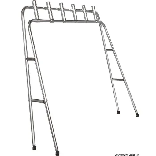 Osculati - Foldable rod holder rack 6 places 32 mm - 41.690.01 product image