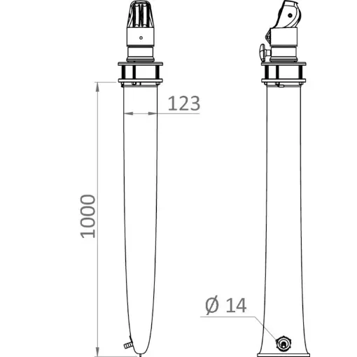 Osculati - N.2 drain bags for telescopic davit 42.354.00 - 42.354.90 product image