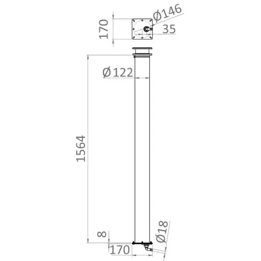 Osculati - N.2 drain bags for telescopic davit 42.358.00 - 42.358.90 product image