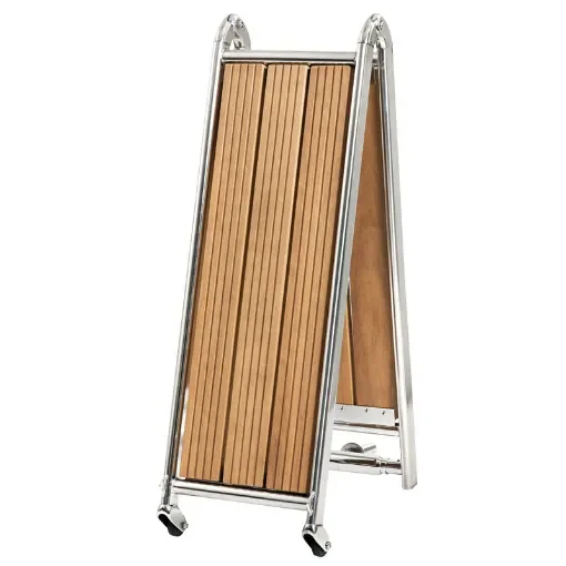 Osculati - Foldable gangway AISI316/iroko 160 cm - 42.643.01 product image