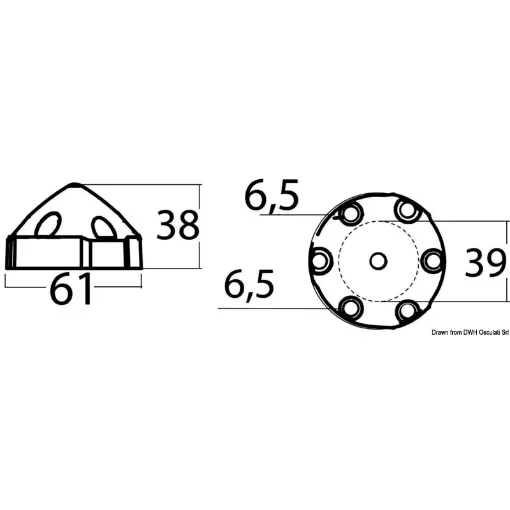 Osculati - Anode for prop. Max/Prop 25/28 mm - 43.224.60 product image