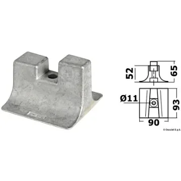 Osculati - Aluminium anode for Yamaha 300/350 HP - 43.252.98 product image