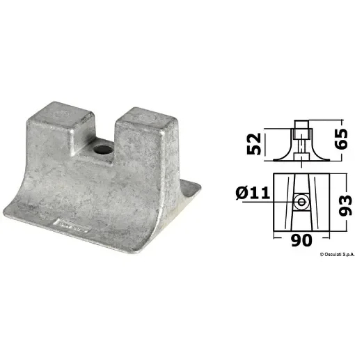 Osculati - Aluminium anode for Yamaha 300/350 HP - 43.252.98 product image