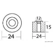 Osculati - Zinc ring anode &amp;#216; 24 x 15 mm - 43.260.01 product image