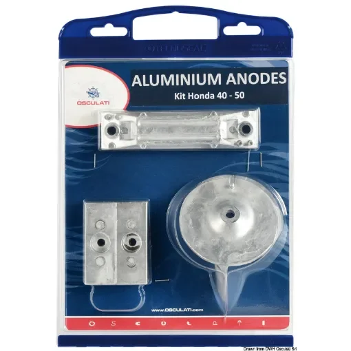 Osculati - Zinc anode kit for Honda outboards 40/50 HP - 43.291.65 product image