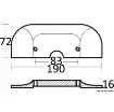 Osculati - Plate zinc anode for Alpha One in/outboards - 43.435.10 product image