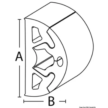 Osculati - BINO SS fixing profile 2m-bar - 44.047.01 product image