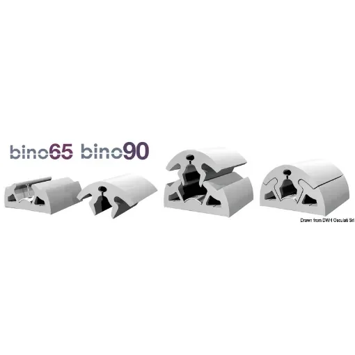 Osculati - BINO fender profile grey 90 mm 12m - 44.046.03 product image