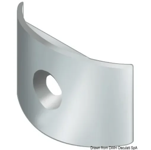 Osculati - SPHAERA 25 SS fender profile slim white base - 44.063.25 product image