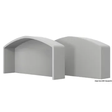 Osculati - QBE 90 end cap grey RAL 7047 - 44.105.02 product image