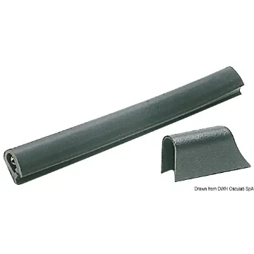 Osculati - PVC fender profile black 37x45 mm - 44.482.02 product image