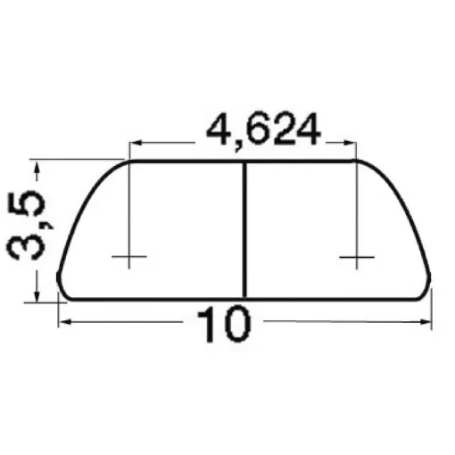 Osculati - Semi-round AISI316 profile 10 mm - 44.479.10 product image