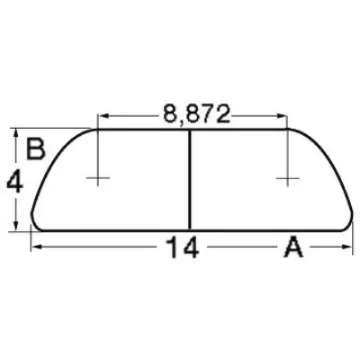 Osculati - Semi-round AISI316 profile 14 mm - 44.479.15 product image