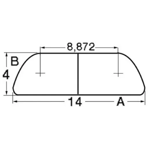 Osculati - Semi-round AISI316 profile 14 mm - 44.479.15 product image
