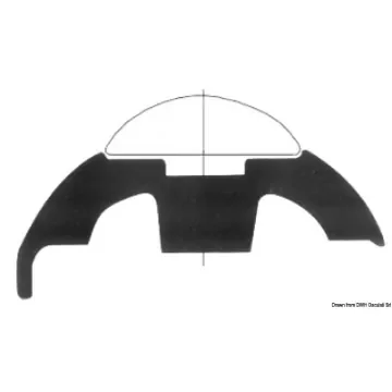 Osculati - White PVC profile base 60 mm - 44.480.22 product image