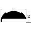 Osculati - White PVC base for fender profile 20 flared - 44.481.33 product image