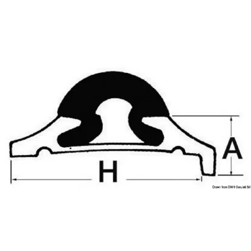 Osculati - Black PVC insert for 44.485.65 - 44.485.66 product image