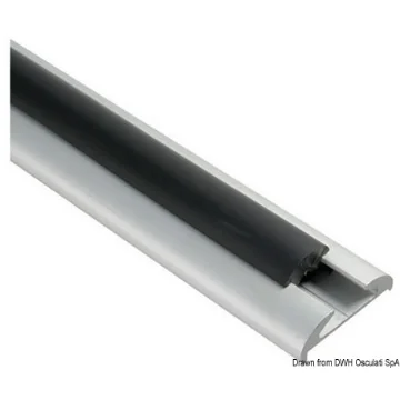 Osculati - Anodises aluminium profile 56x14+5 mm Cut-down size 3/6m - 44.486.10 product image