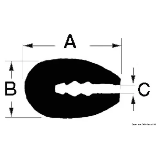 Osculati - White PVC profile 55 shore 3.5 mm Roll 24 m - 44.492.01 product image