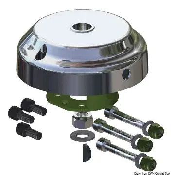 Osculati - Anti-theft device X90 90&amp;#176; chromed hub cover - 45.055.06 product image