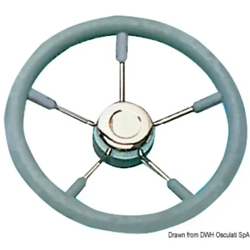 Osculati - Soft polyurethane steering wheel grey 320 mm - 45.131.32 product image
