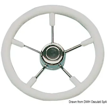 Osculati - Soft polyurethane steering wheel white 320 mm - 45.133.32 product image