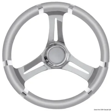 Osculati - B soft polyurethane steering wheel grey/SS 350mm - 45.136.02 product image