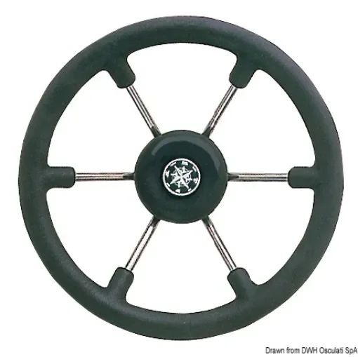 Osculati - SS steering wheel black 340 mm - 45.139.33 product image