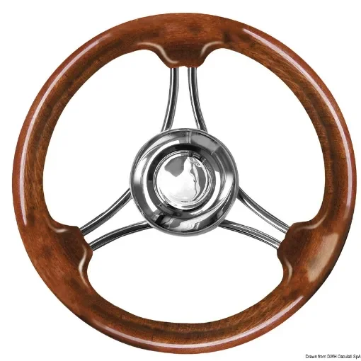 Osculati - Steering wheel mahogany 350 mm - 45.152.05 product image