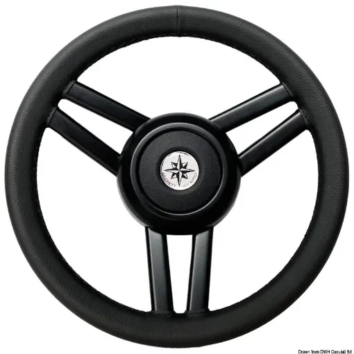 Osculati - Black Ghost Steering Wheel - 45.155.01 product image