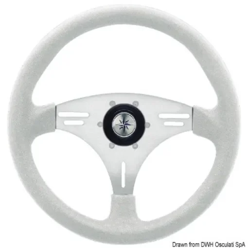Osculati - MANTA steering wheel white/silver 355 mm - 45.157.97 product image
