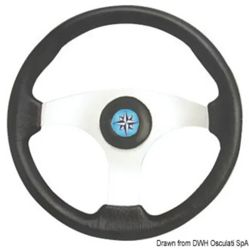 Osculati - Technic steering wheel black/silver 350 mm - 45.163.03 product image