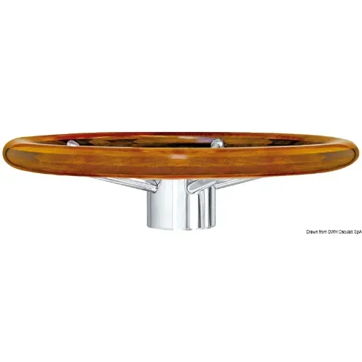 Osculati - Steering wheel w/ teak outer ring 400 mm - 45.168.02 product image