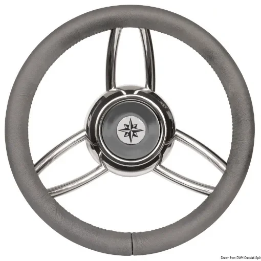 Osculati - Blitz steering wheel w/soft polyurethan ring grey - 45.169.02 product image