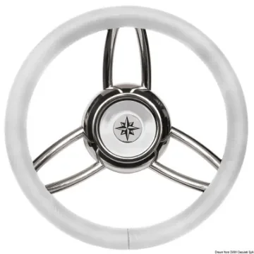 Osculati - Blitz steering wheel w/soft polyurethan ring white - 45.169.03 product image