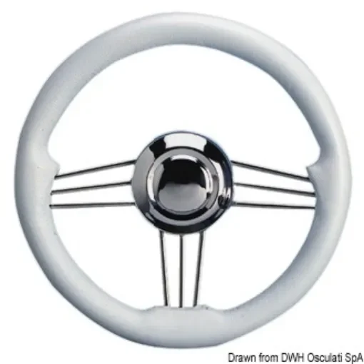 Osculati - SS+polyurethane steering wheel white 350 mm - 45.173.35 product image