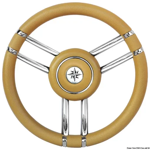 Osculati - Apollo steering wheel SS+polyurethane &amp;#216;350mm ivory - 45.178.17 product image