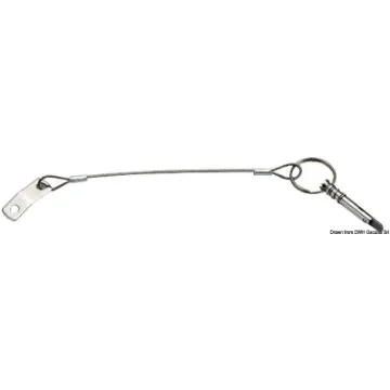Osculati - SS plate + cable w/spring folding pin - 46.116.29 product image