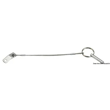 Osculati - SS plate + cable w/spring ball locking pin - 46.116.30 product image