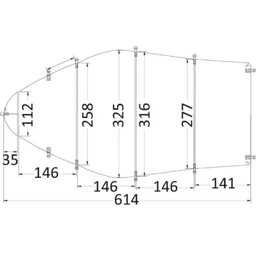 Osculati - Tarpaulin universal 488/564 x 225 cm grey 300D - 46.503.06 product image